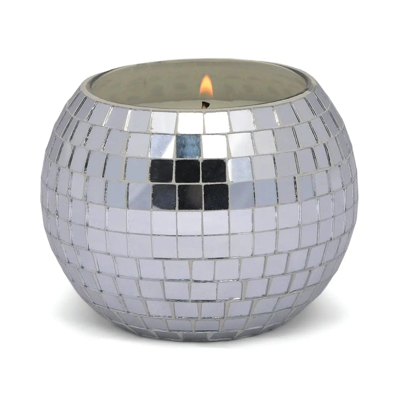Sparkling Bergamot Magique 10oz Silver Disco Ball Candle