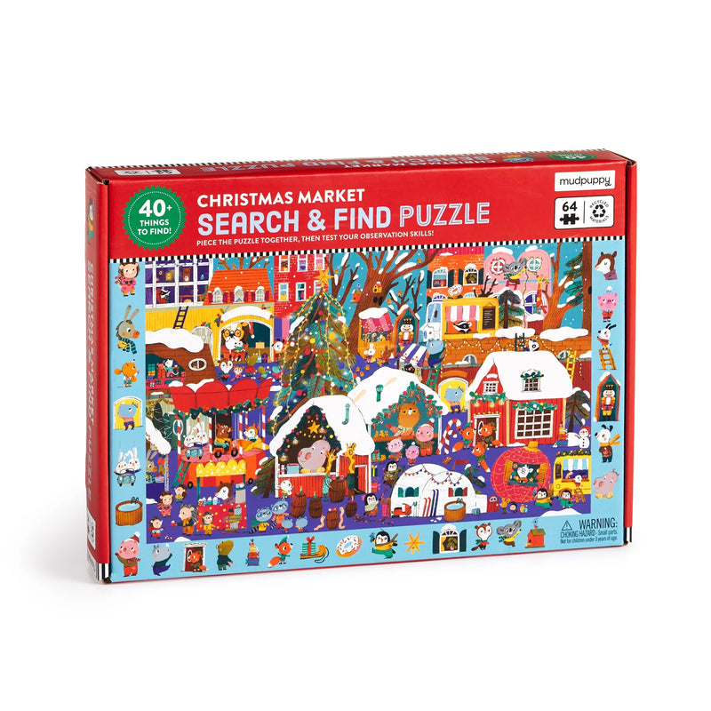 Christmas Market Search & Find 64 Piece Puzzle