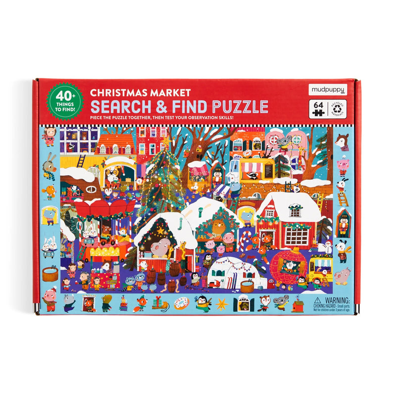 Christmas Market Search & Find 64 Piece Puzzle