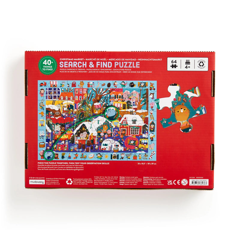 Christmas Market Search & Find 64 Piece Puzzle