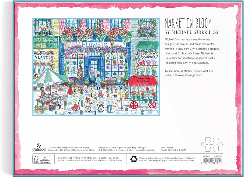 Michael Storrings Market in Bloom 2000 Piece Puzzle