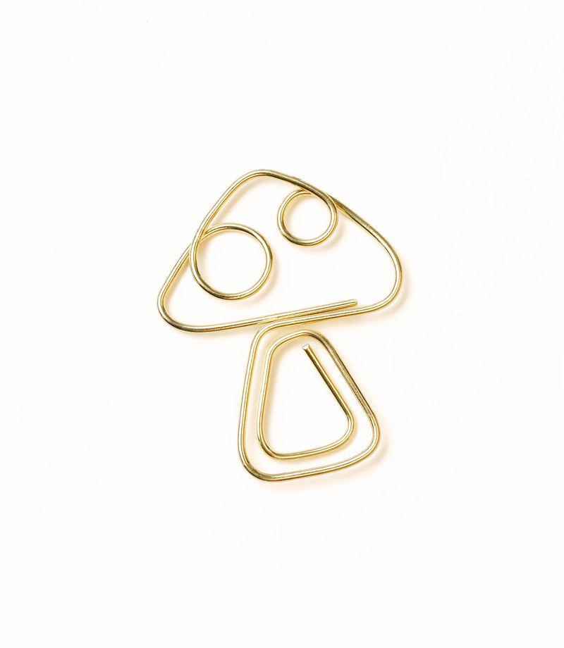 Kitaab Mushroom Wire Bookmark in Gold