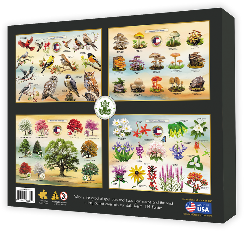 Mushrooms of Georgia 1000 Piece Puzzle