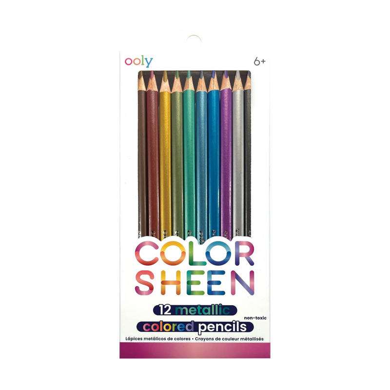 Color Sheen Metallic Colored Pencils - Set of 12