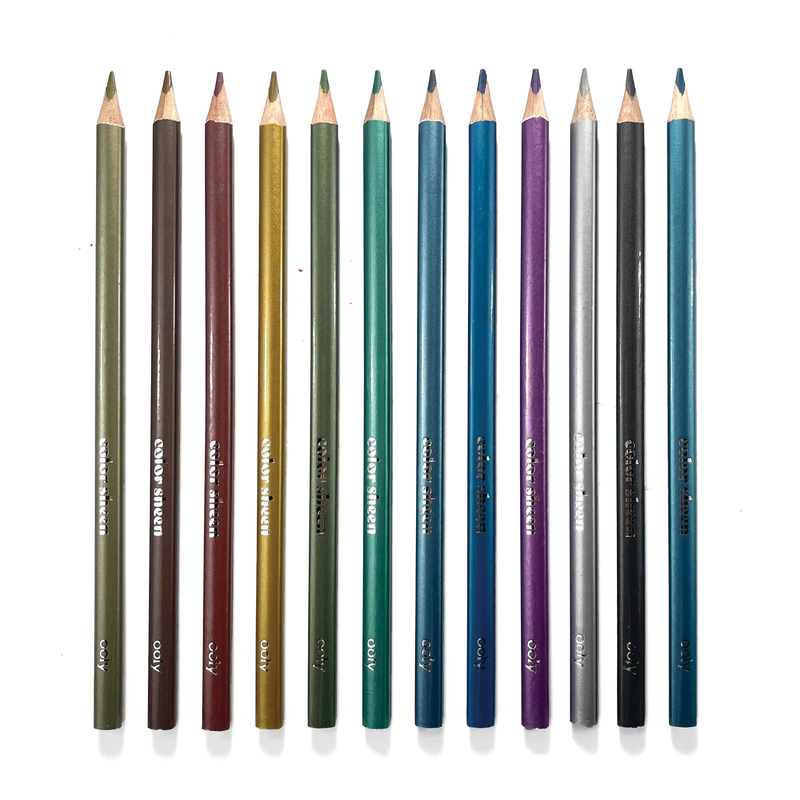 Color Sheen Metallic Colored Pencils - Set of 12