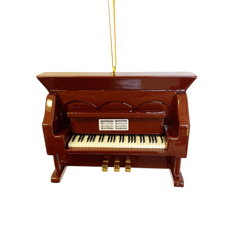 Brown Upright Piano Ornament