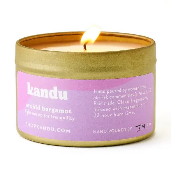 Kandu Orchid Bergamot 3oz Candle