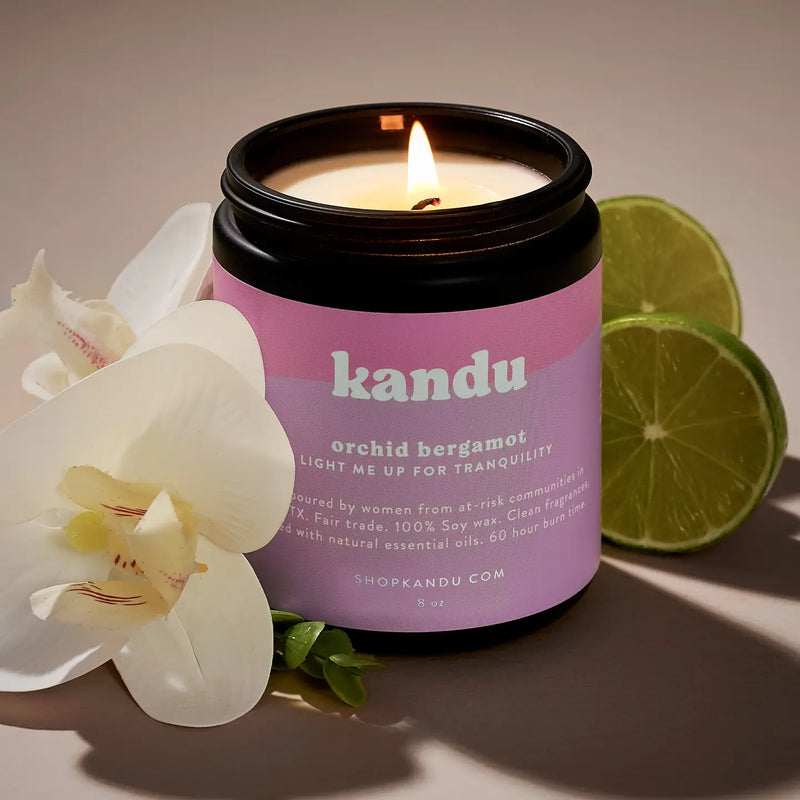 Kandu Orchid Bergamot 8oz Candle