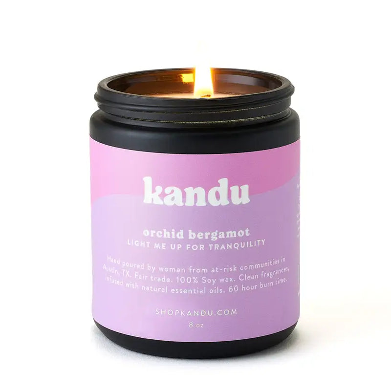 Kandu Orchid Bergamot 8oz Candle