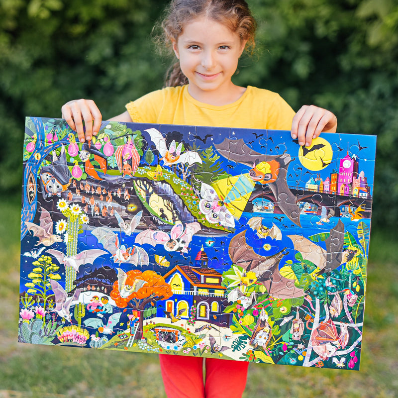 Love of Bats Glow-in-the-Dark 100 Piece Puzzle