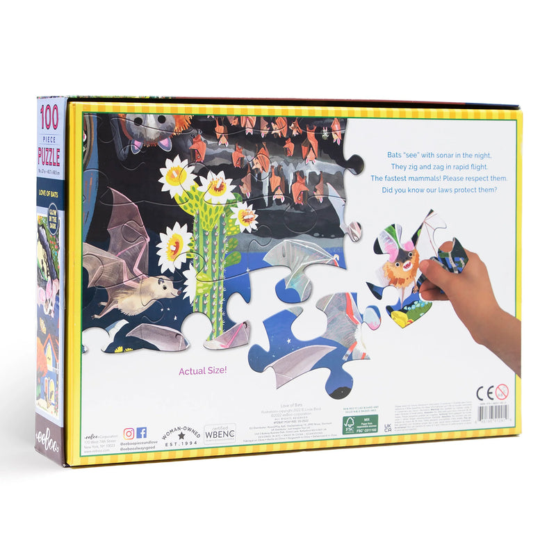 Love of Bats Glow-in-the-Dark 100 Piece Puzzle
