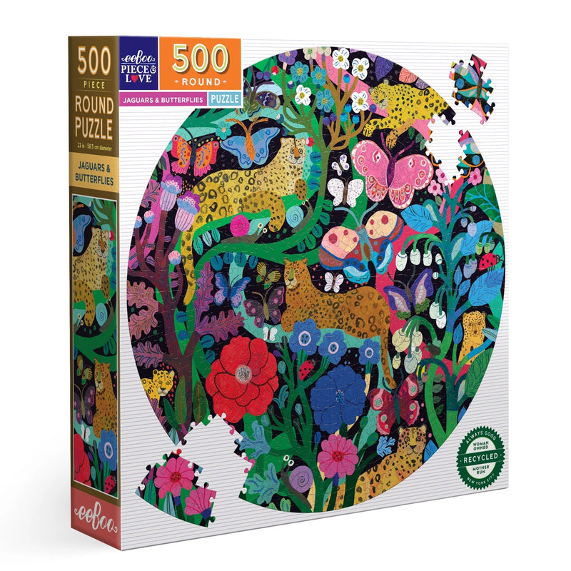 Jaguars and Butterflies 500 Piece Puzzle