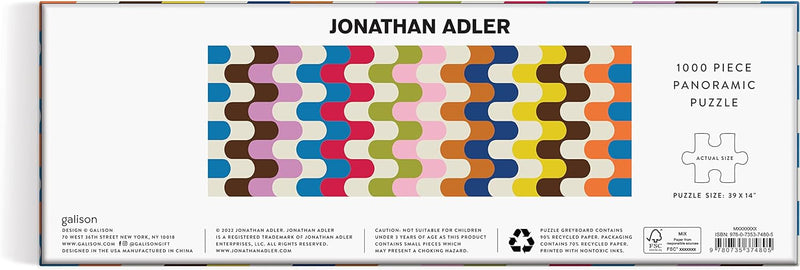 Jonathan Adler Bargello 1000 Piece Panoramic Puzzle