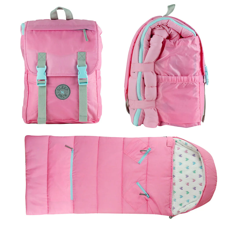 Lil Kid Sleep-N-Pack - Glow-in-the-Dark Pink Heart Cosmos