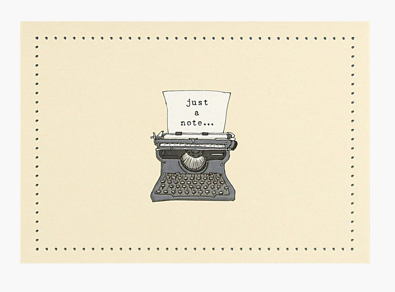 Typewriter Note Cards