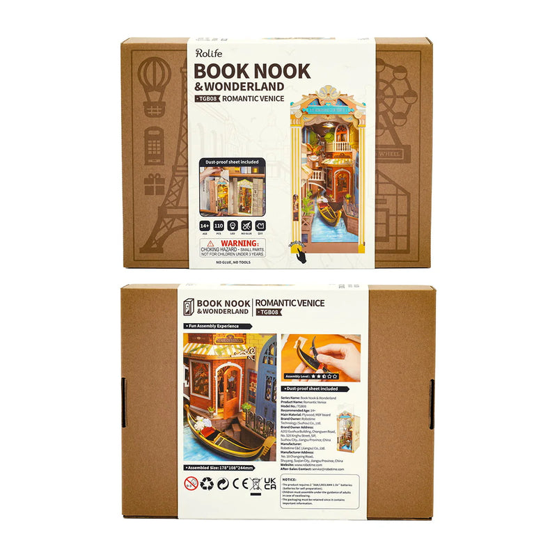 Romantic Venice Book Nook DIY Kit