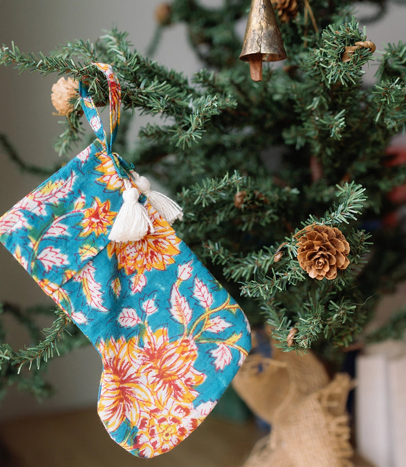 Mini Holiday Cotton Stocking (Assorted)