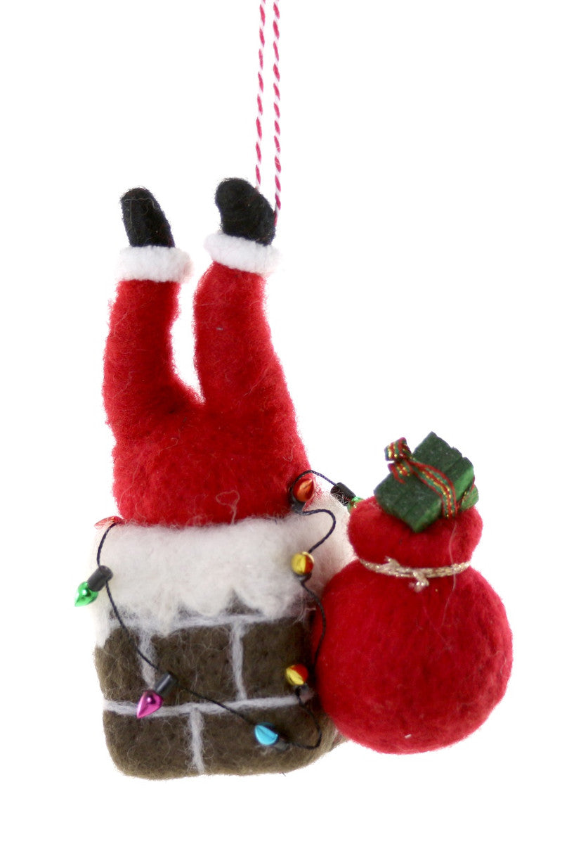 Santa is Stuck! Ornament