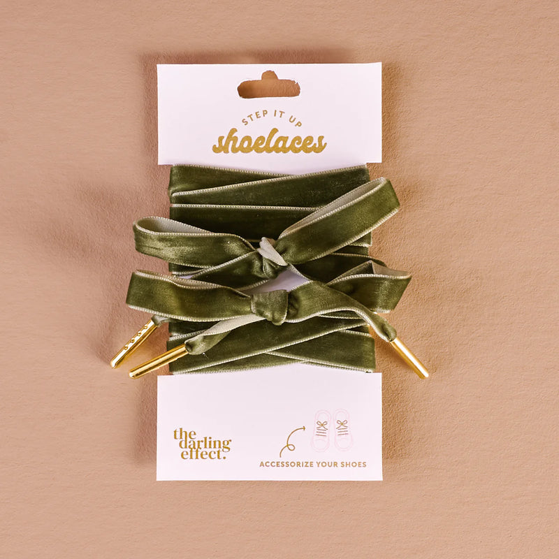 Step It Up Velvet Shoelaces