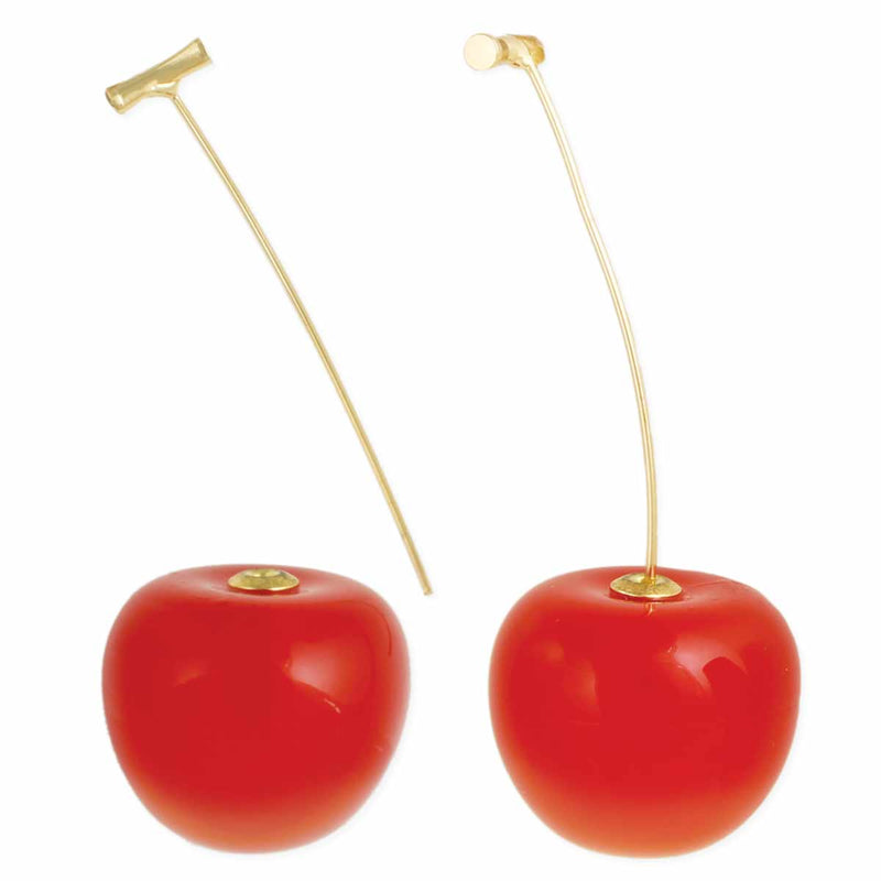 Red Cherry Drop Earrings