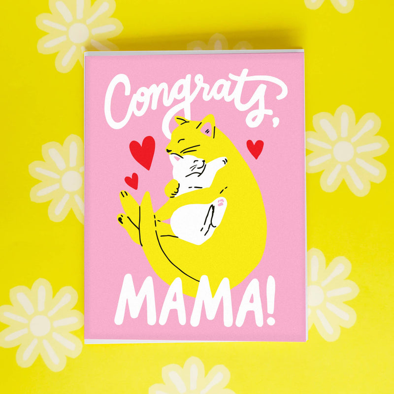 Congrats Mama Cat Card