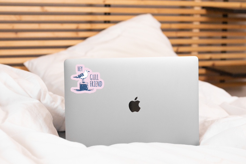 Hey Gull Friend Sticker