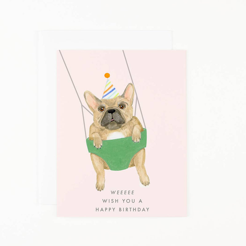 Weeee Happy Birthday Dog Card