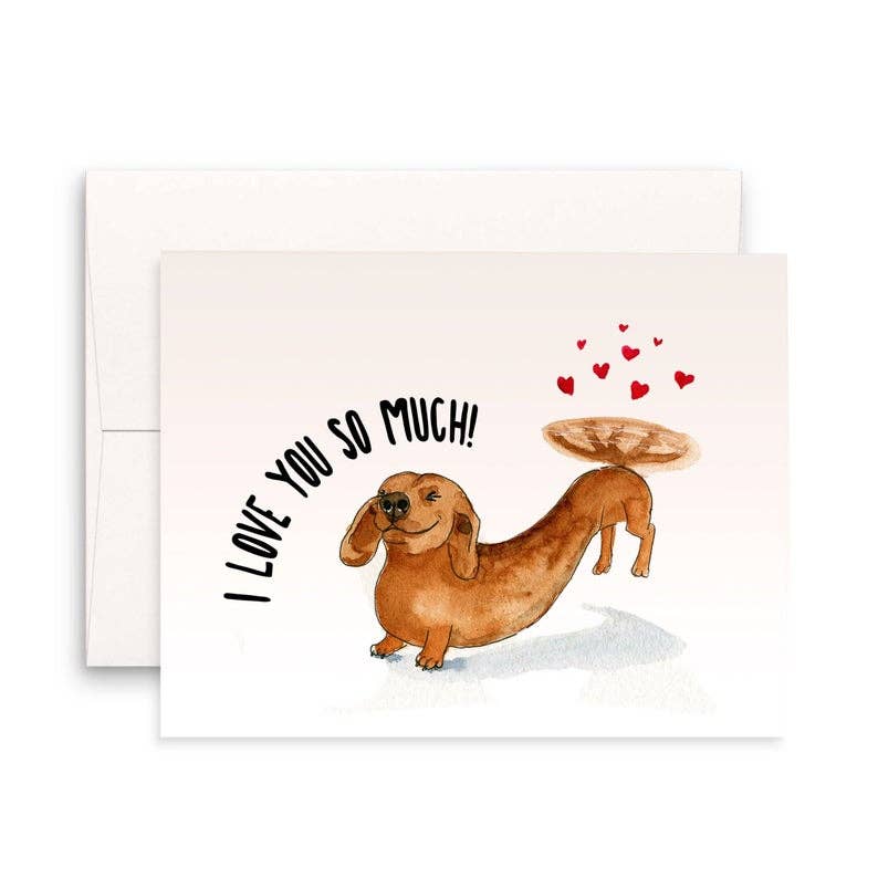 Wiener Tail Love Card