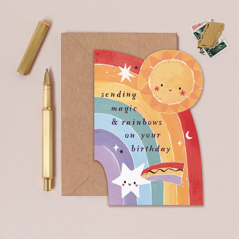 Magic and Rainbows Birthday Card