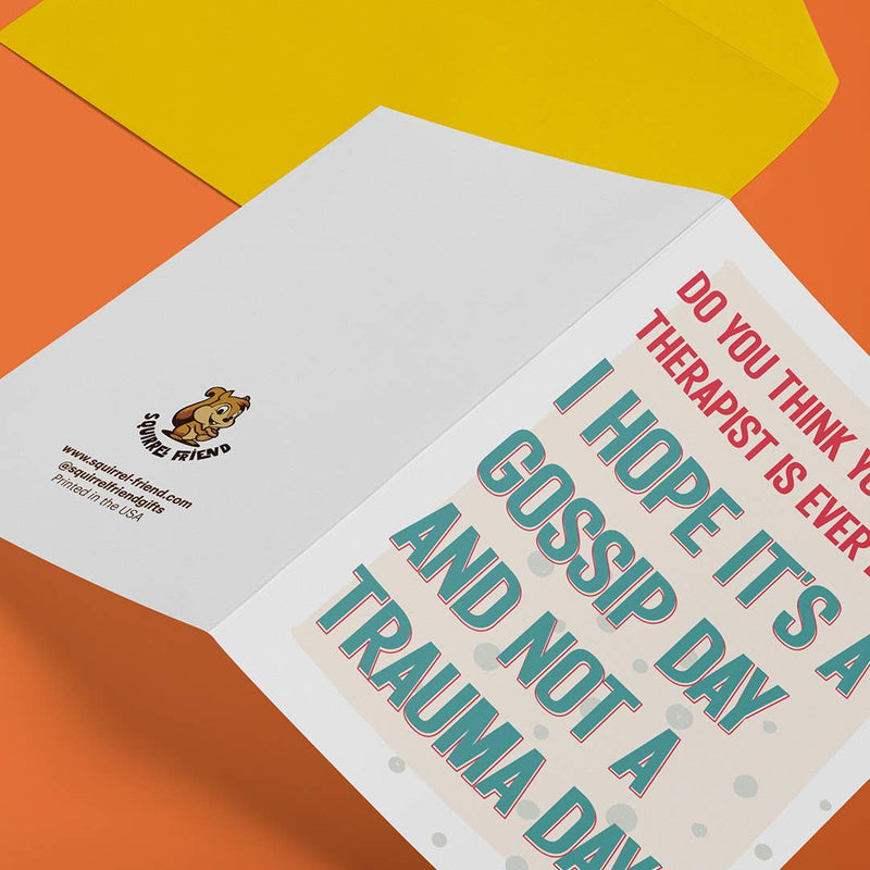 Gossip or Trauma Birthday Card