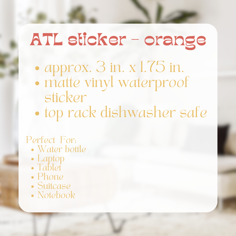 Lowercase ATL Sticker