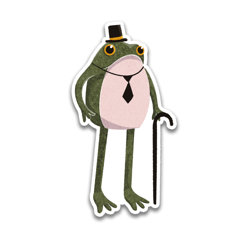 Fancy Frogson Frog Sticker