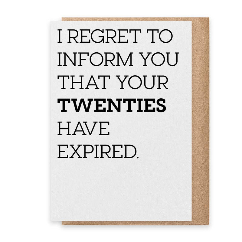 Twenties Expired Birthday Card