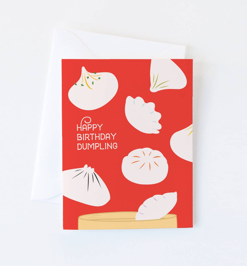 Dumpling Birthday Card