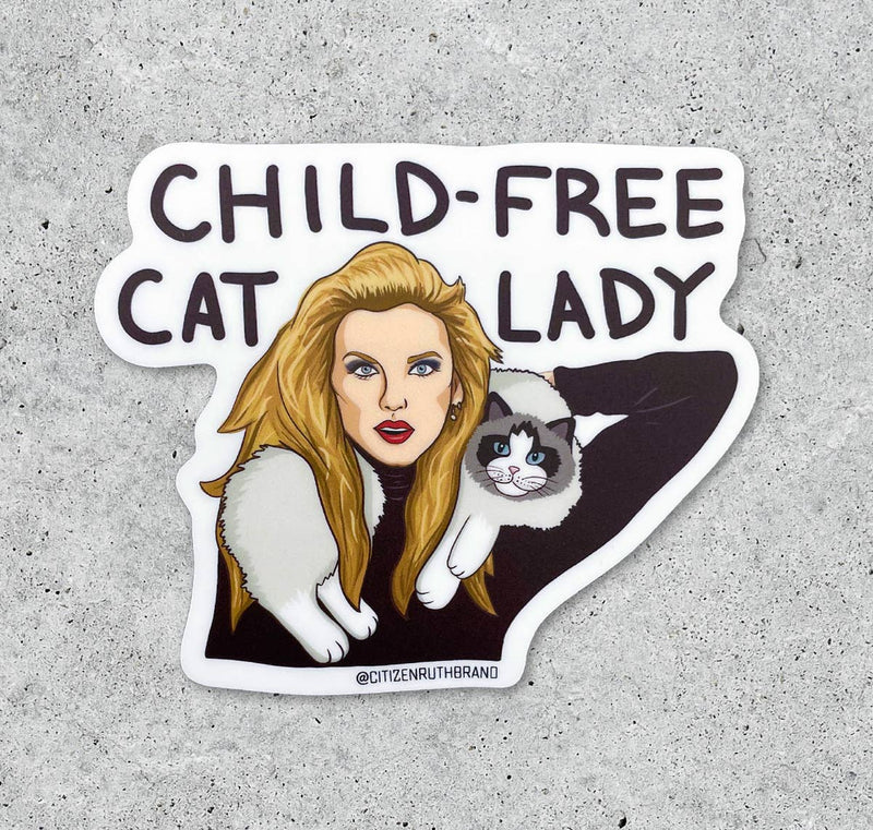 Taylor Swift Child-free Cat Lady Sticker