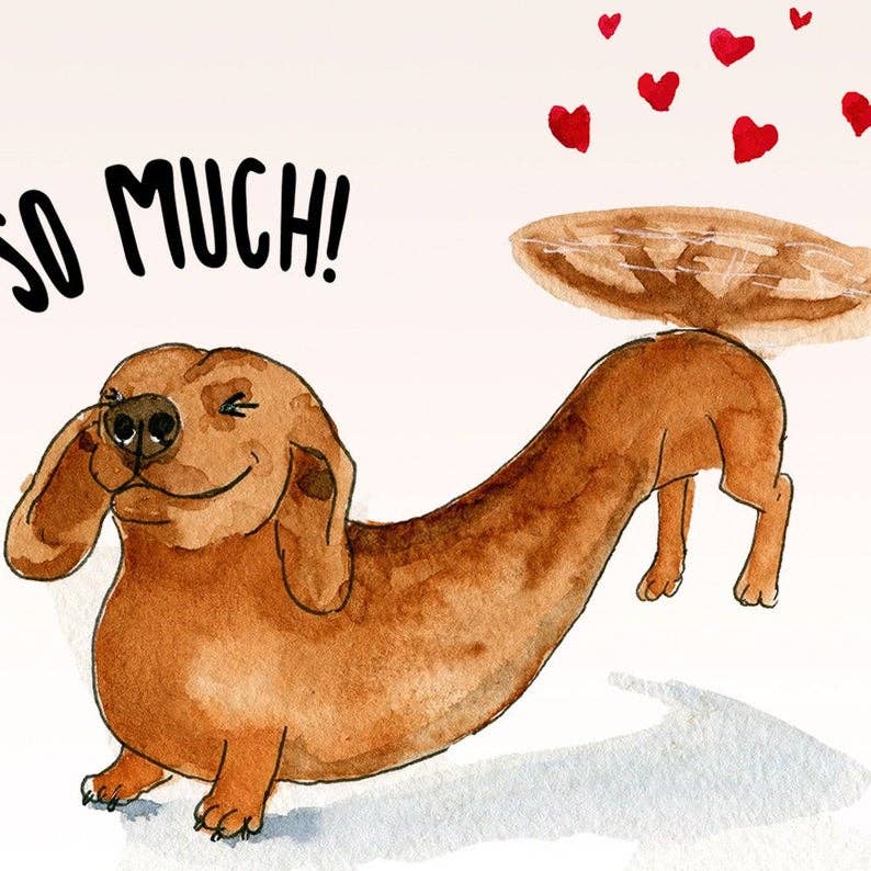 Wiener Tail Love Card