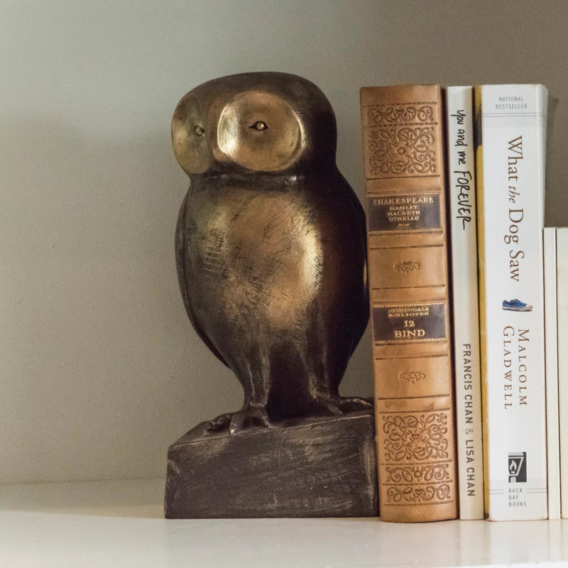 Resin Owl Bookend