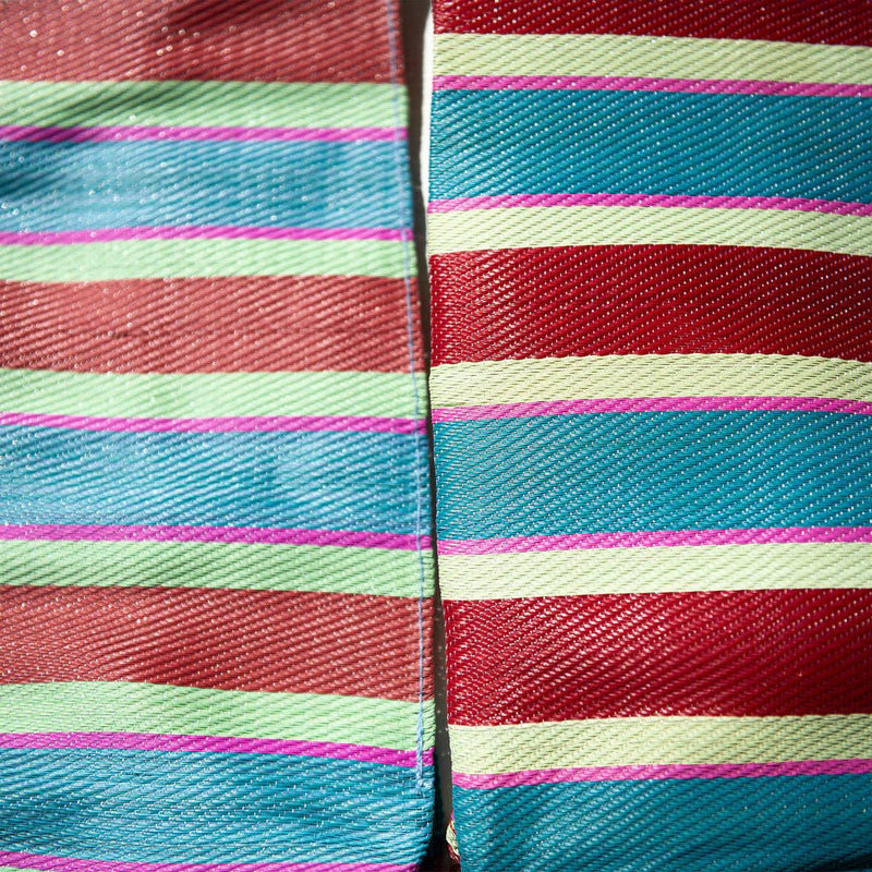 Rectangular Recycled Plastic Bag - Striped