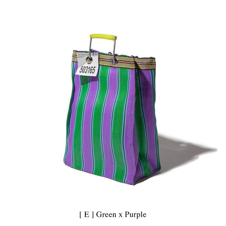 Rectangular Recycled Plastic Bag - Striped