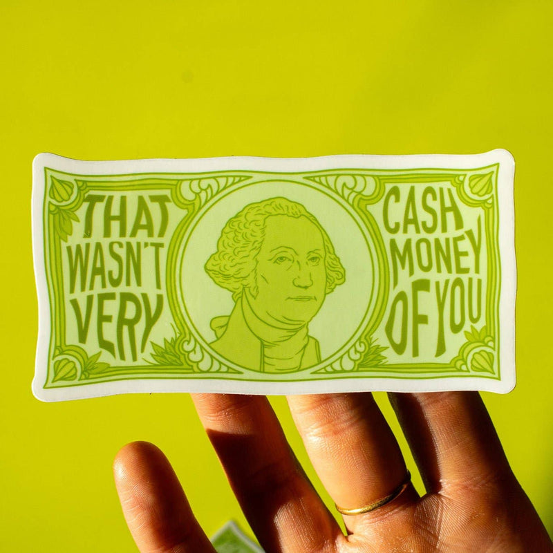 Cash Money Vinyl Sticker