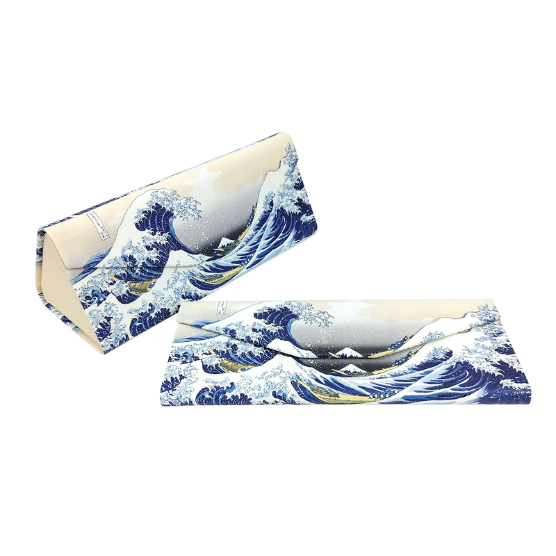 The Great Wave Folding Glasses Case