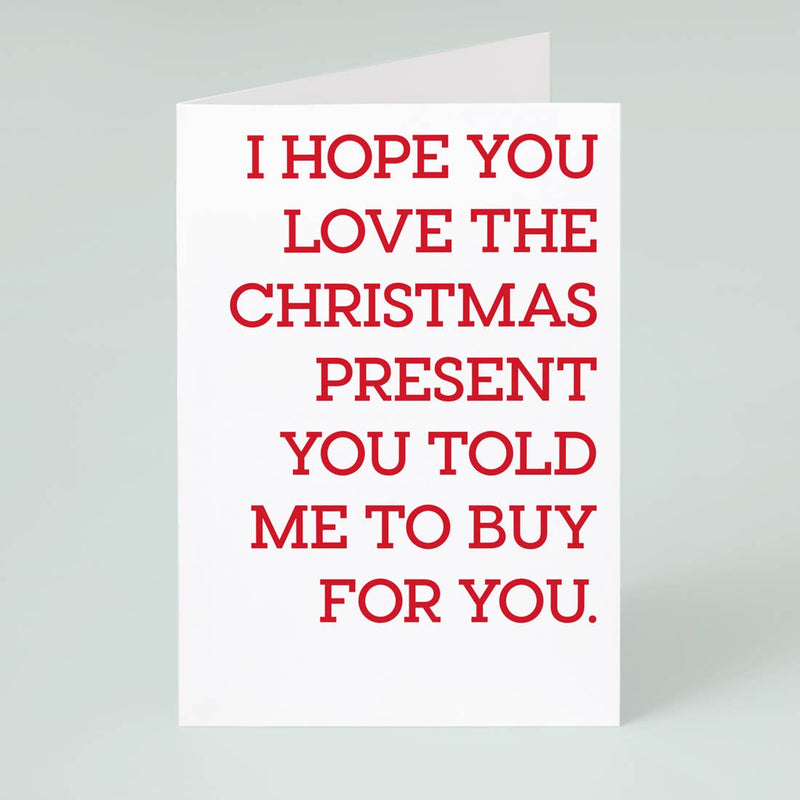 Christmas Present Greeting Card
