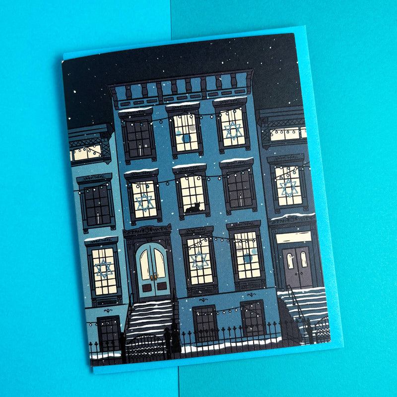 Hanukkah Brownstone Card Set of 6