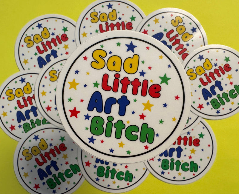 Sad Little Art Bitch Sticker