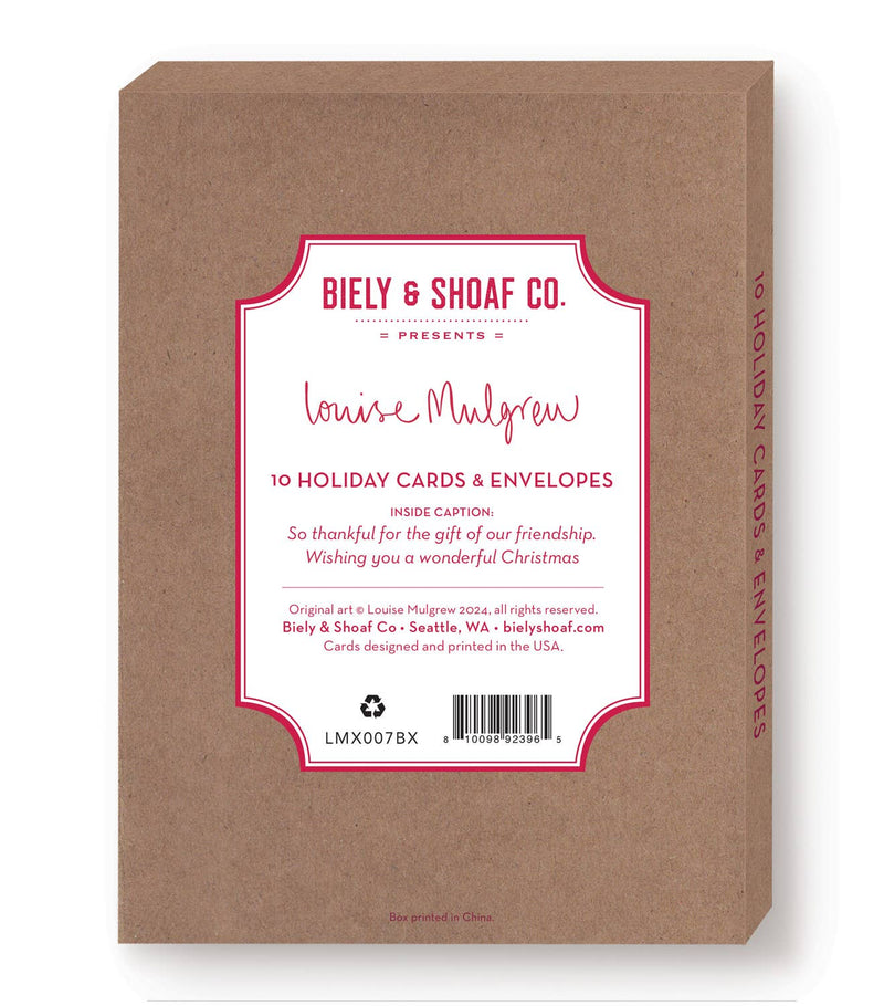 Fox & Bunny Friends Christmas Card Set of 10