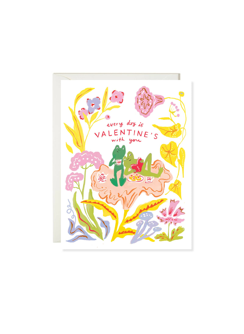 Frog Picnic Valentine&