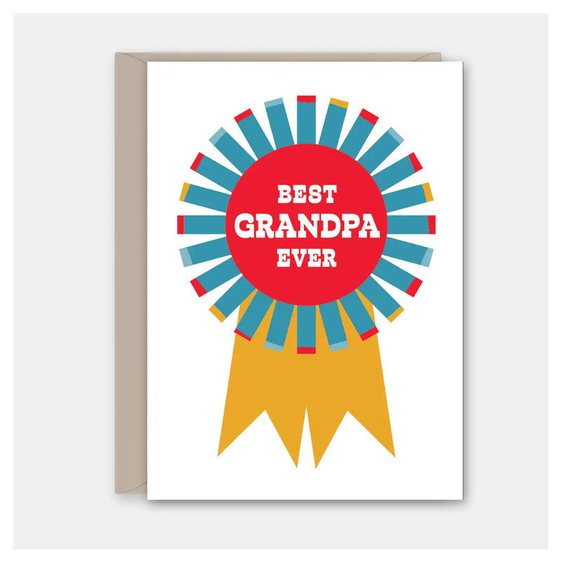 Grandpa Prize Badge Card