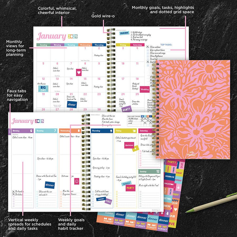 2025 Happy Hibiscus Planner - Medium