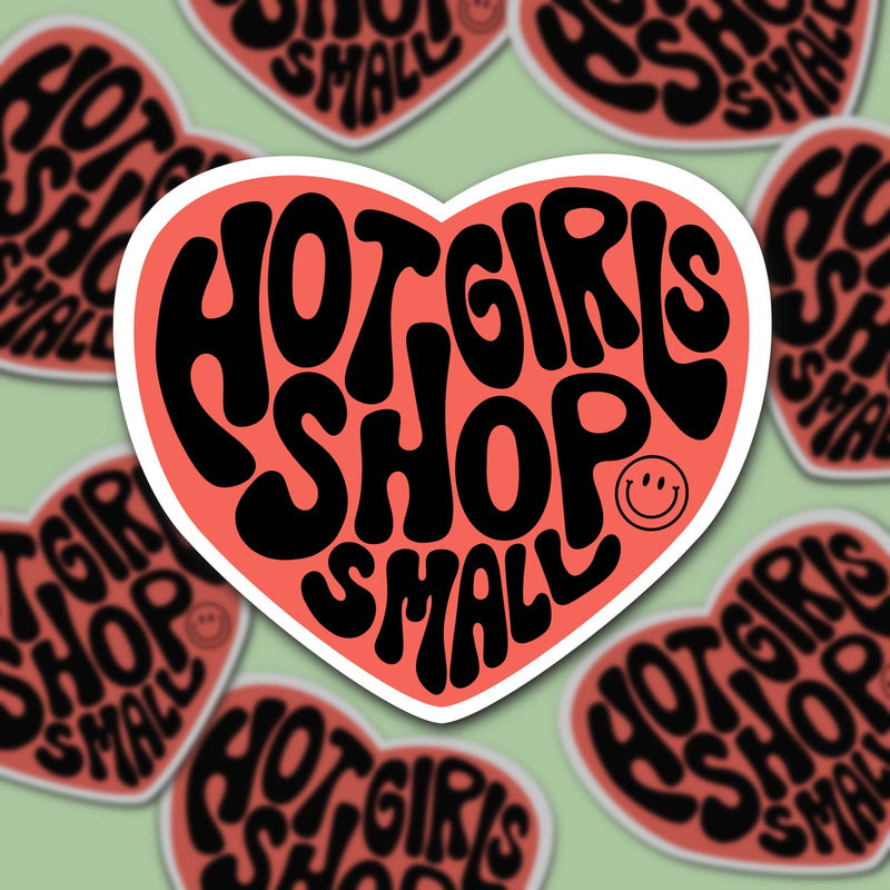 Hot Girls Shop Small Sticker