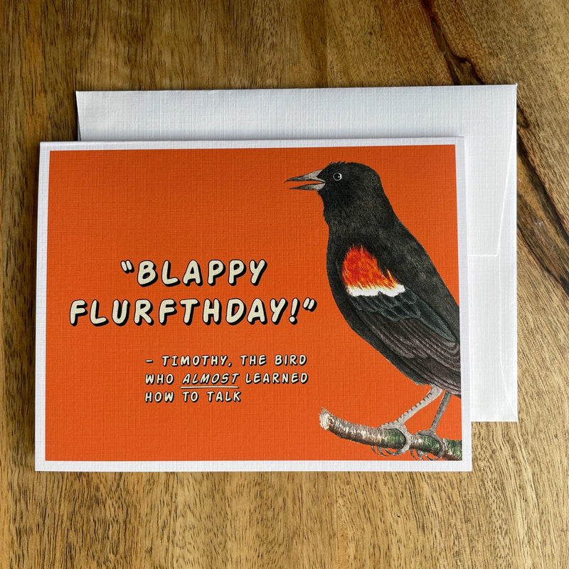 Blappy Flurfthday! Birthday Card